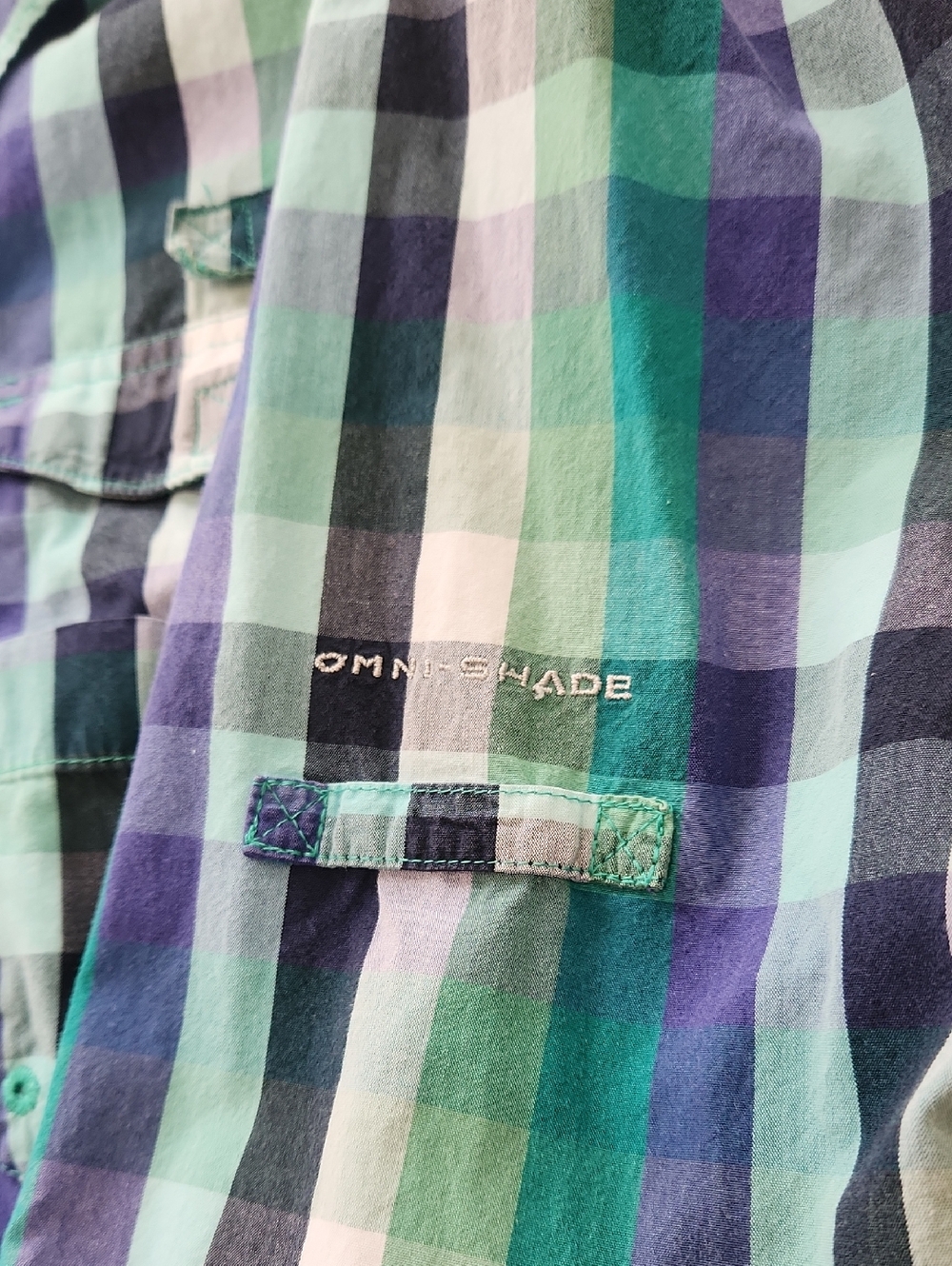 Columbia PFG Super Bonehead Long Sleeve Fishing Shirt Plaid Cotton XL - Picture 12 of 17